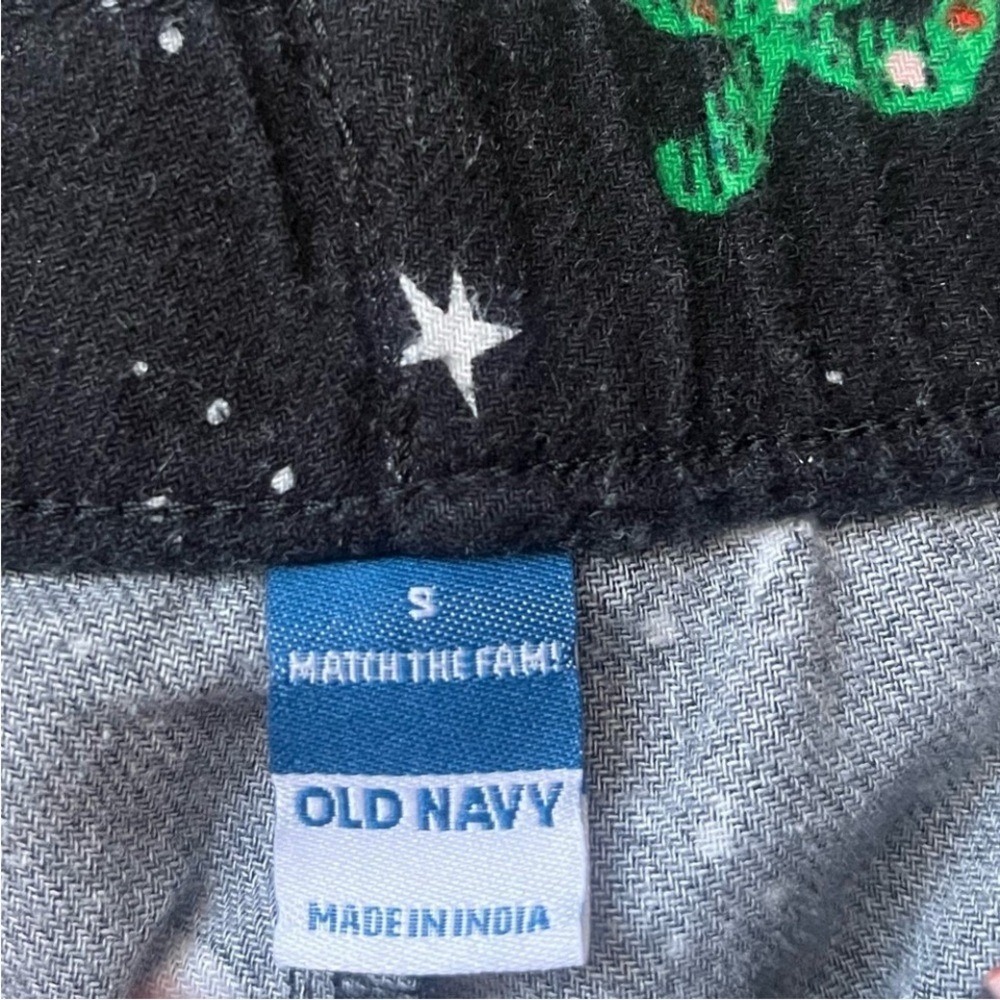 Old Navy Womens Holiday Camper Pajama Pants Black Flannel Christmas Lounge Small - Picture 5 of 8